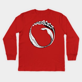 Lily Of The Valley Infinity Circle Kids Long Sleeve T-Shirt